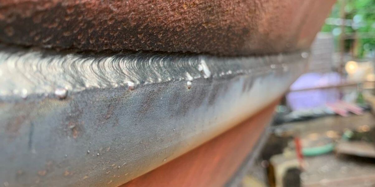 Continuous water tight weld